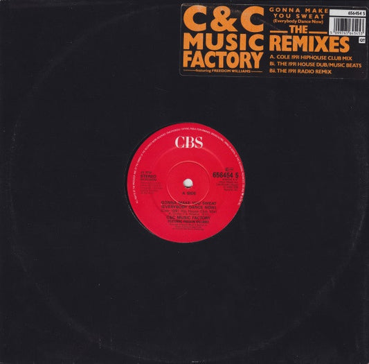 C&C Music Factory* Featuring Freedom Williams - Gonna Make You Sweat (Everybody Dance Now) The Remixes (12")