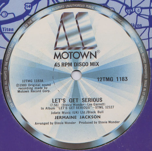 Jermaine Jackson - Let's Get Serious / Je Vous Aime Beaucoup (12", Single)