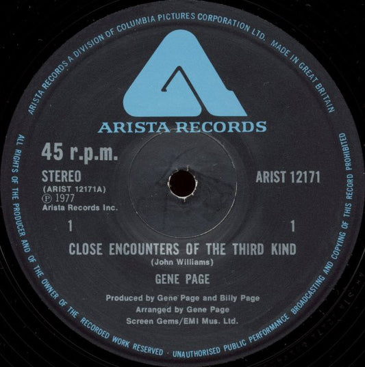 Gene Page - Close Encounters Of The Third Kind (12", Ltd)