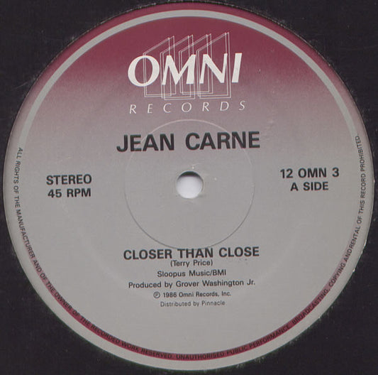 Jean Carne* - Closer Than Close (12")