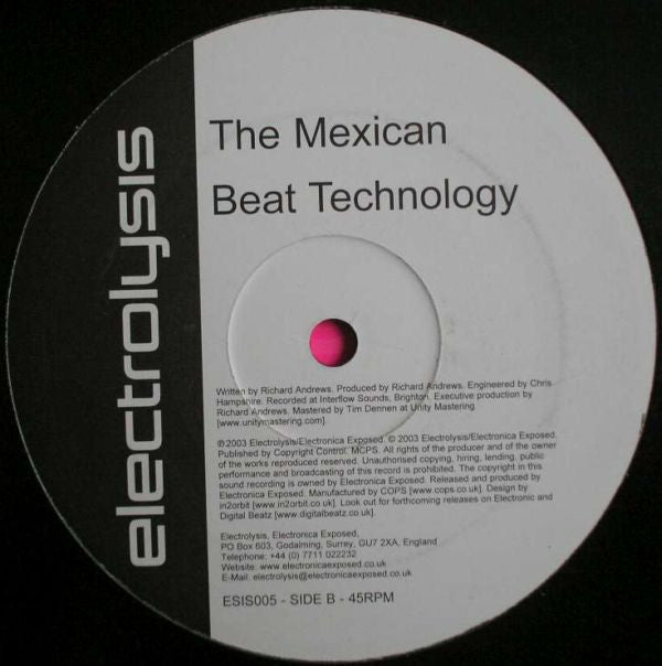 Exploit EQ / The Mexican - Peace / Beat Technology (12")