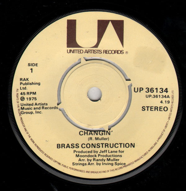 Brass Construction - Changin' (7")