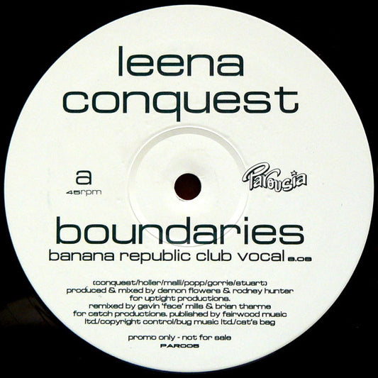 Leena Conquest - Boundaries (12", Promo)