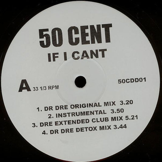 50 Cent - If I Can't / Back Down (12")