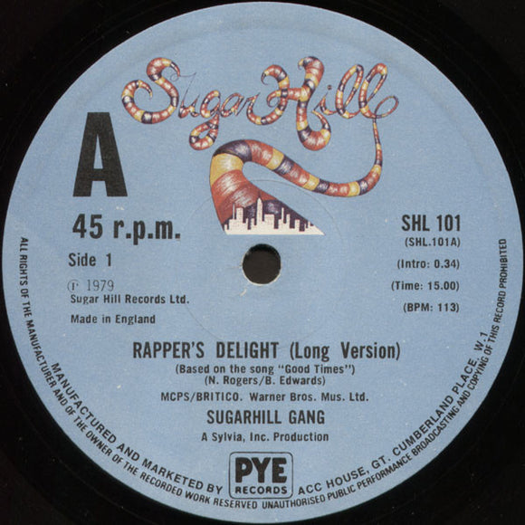 Sugarhill Gang - Rapper's Delight (12