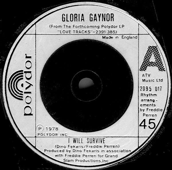 Gloria Gaynor - I Will Survive (7", Single, Sil)