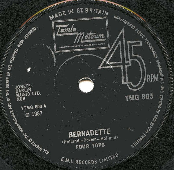 Four Tops - Bernadette   (7", Single)