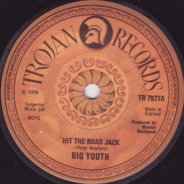Big Youth - Hit The Road Jack (7", Single)