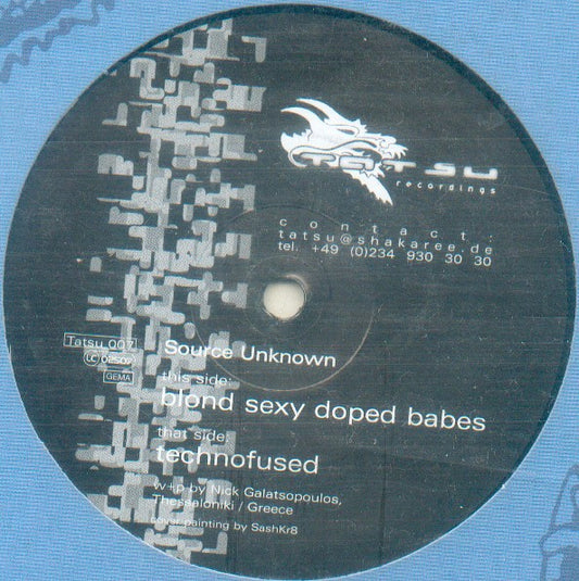 Source Unknown - Technofused / Blond Sexy Doped Babes (12")