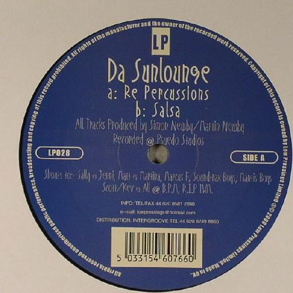 Da Sunlounge - Re Percussions (12")