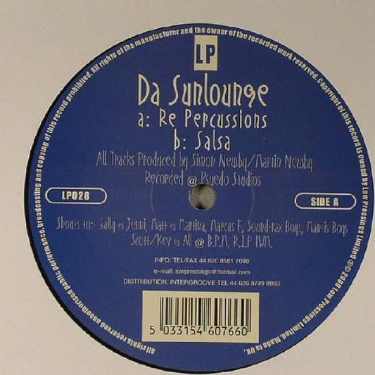 Da Sunlounge - Re Percussions (12")