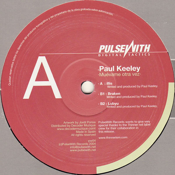 Paul Keeley - Muévame Otra Vez (12")