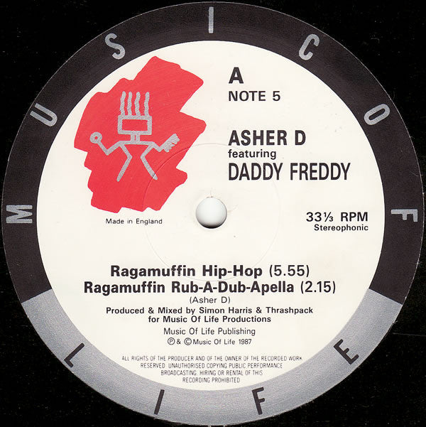 Asher D Featuring Daddy Freddy* - Ragamuffin Hip Hop (12")