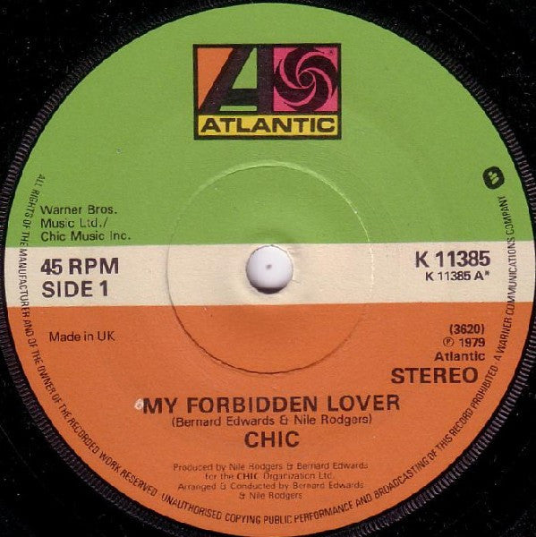 Chic - My Forbidden Lover (7", Single)