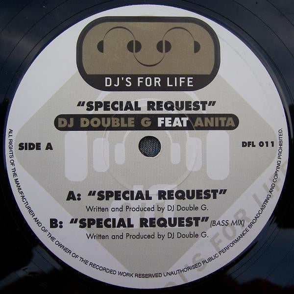 DJ Double G Feat. Anita* - Special Request (12")