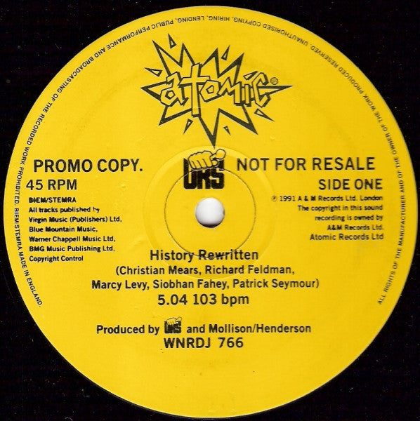 URS (7) - History Rewritten (12", Promo)