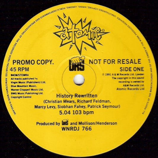 URS (7) - History Rewritten (12", Promo)