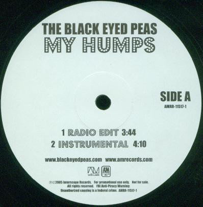 The Black Eyed Peas* - My Humps (12", Promo)