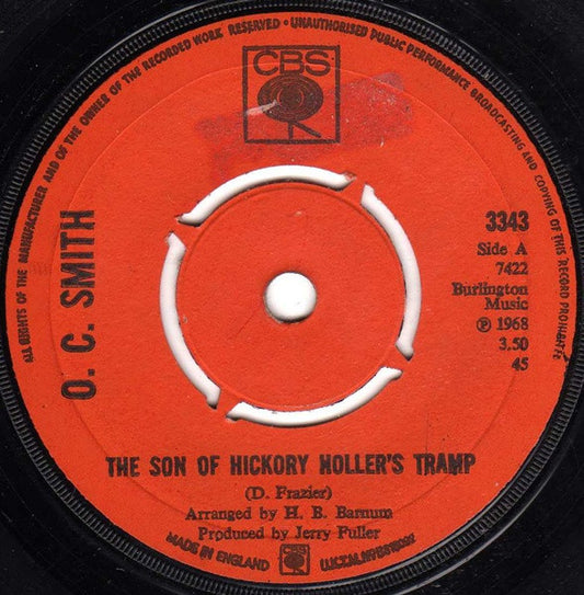 O.C. Smith* - The Son Of Hickory Holler's Tramp (7", Single, Kno)