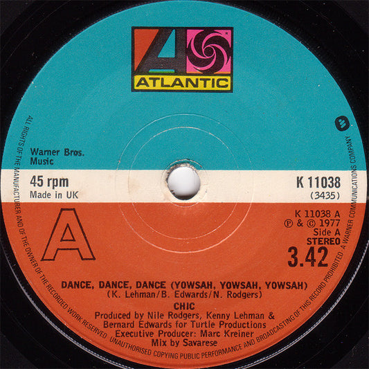 Chic - Dance, Dance, Dance (Yowsah, Yowsah, Yowsah) (7", Single, Sol)