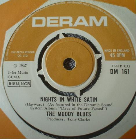 The Moody Blues - Nights In White Satin (7", Single, Pus)
