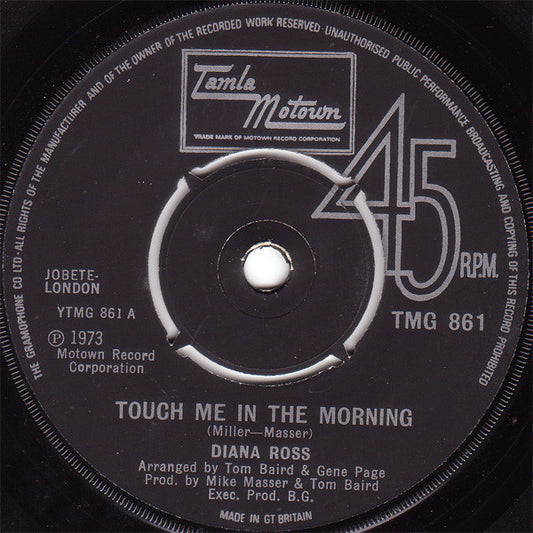 Diana Ross - Touch Me In The Morning (7", Single, 4 P)