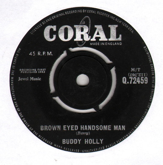 Buddy Holly - Brown Eyed Handsome Man (7", Single, RP)