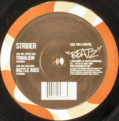 Strider (4) - Tribalism / Beetle Juice (12")