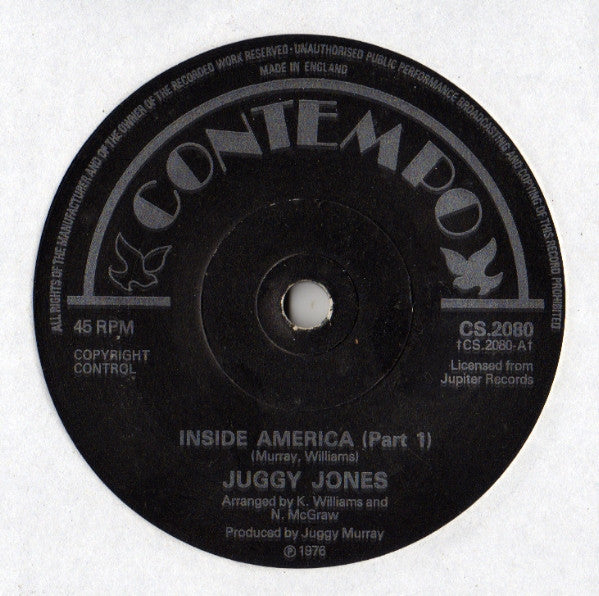 Juggy Jones* - Inside America (7", Single, Sol)