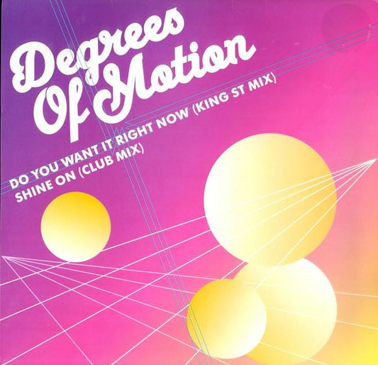 Degrees Of Motion - Do You Want It Right Now / Shine On (12")