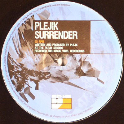 Plejik - Surrender / Street (12")