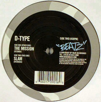 D-Type - The Mission / Slam (12")