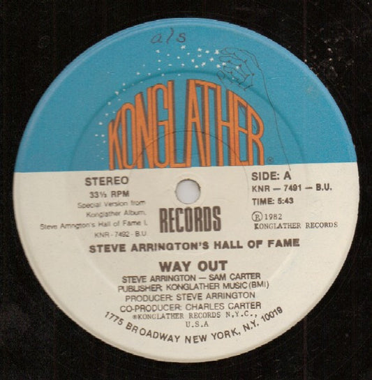 Steve Arrington's Hall Of Fame - Way Out (12")