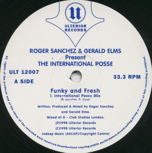 Roger Sanchez & Gerald Elms Present The International Posse - Funky & Fresh (12")
