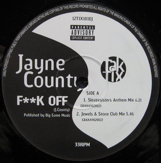 Jayne County - F**k Off (12")