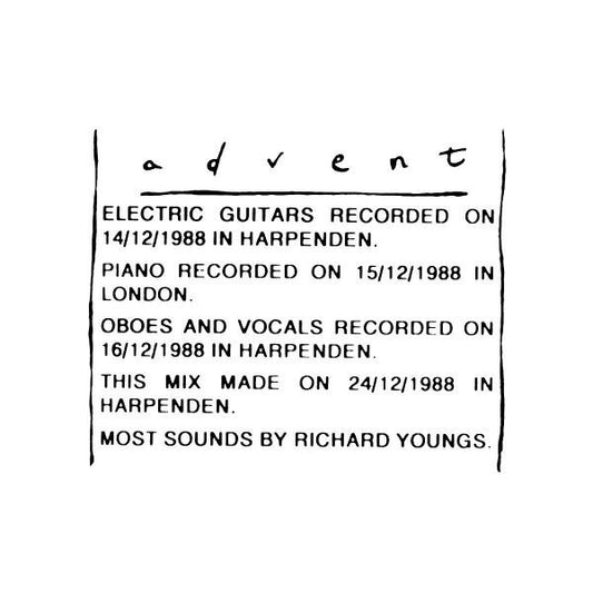 Richard Youngs - Advent (CD, Album, RE)