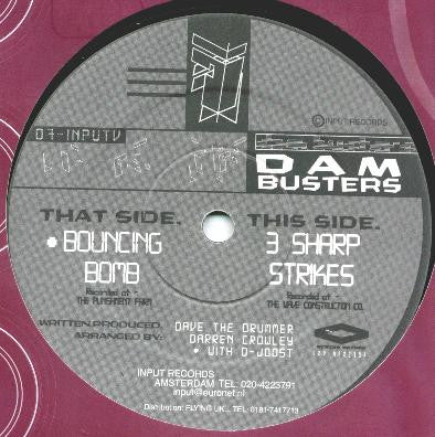 The Dam Busters - 3 Sharp Strikes / Bouncing Bomb (12")