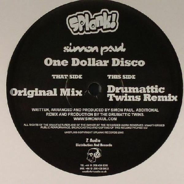 Simon Paul - One Dollar Disco (12")