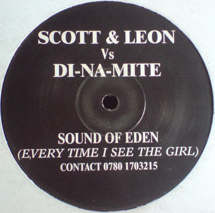 Scott & Leon Vs Di-Na-Mite - Sound Of Eden (Every Time I See The Girl) (12", S/Sided, Unofficial)