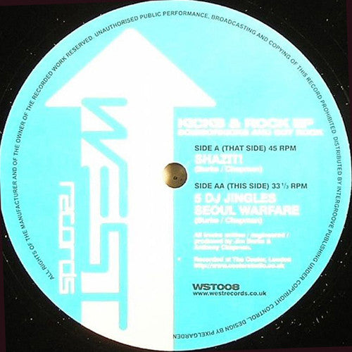 Scissorkicks And Sgt. Rock - Kicks & Rock EP (12", EP)