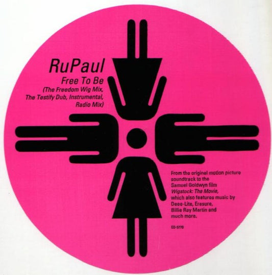 RuPaul - Free To Be (12", Promo)