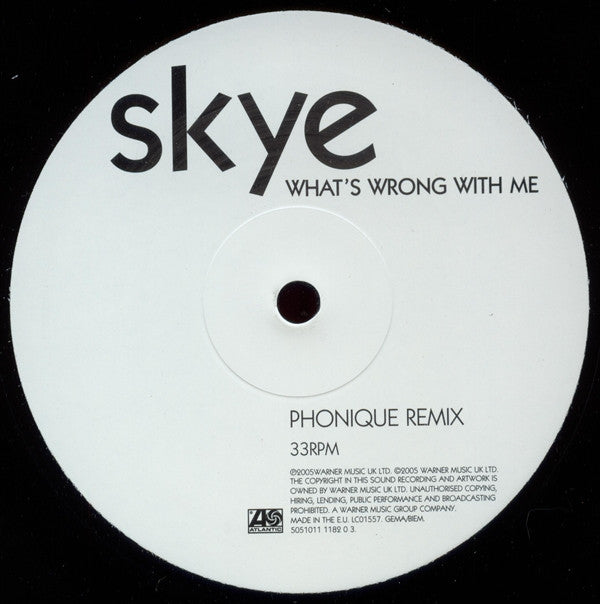 Skye (6) - What's Wrong With Me (12")