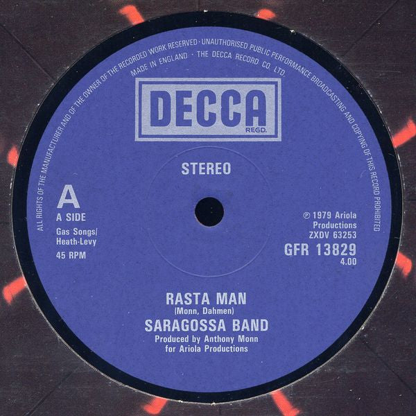 Saragossa Band - Rasta Man (12")