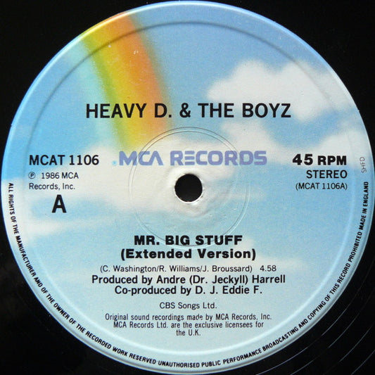 Heavy D. & The Boyz - Mr. Big Stuff (12", Single, PRS)