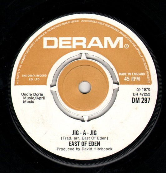 East Of Eden (2) - Jig-A-Jig (7", Single, Pap)
