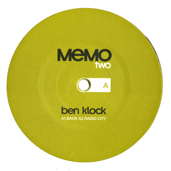 Ben Klock - Memo 02 (12")