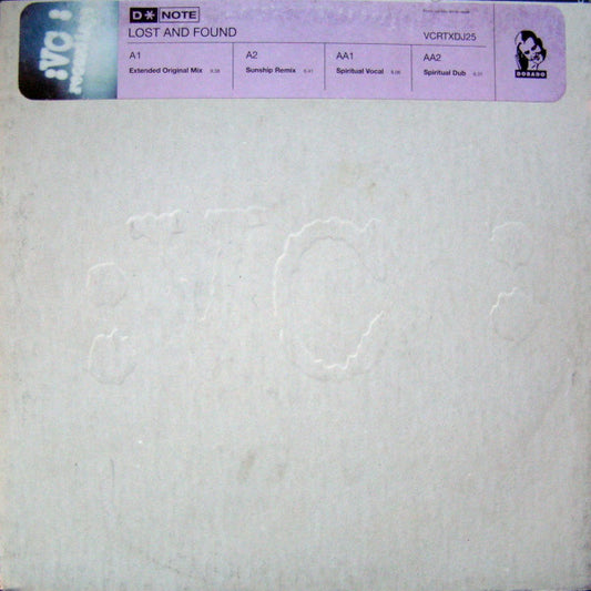 D*Note - Lost And Found (12", Promo)