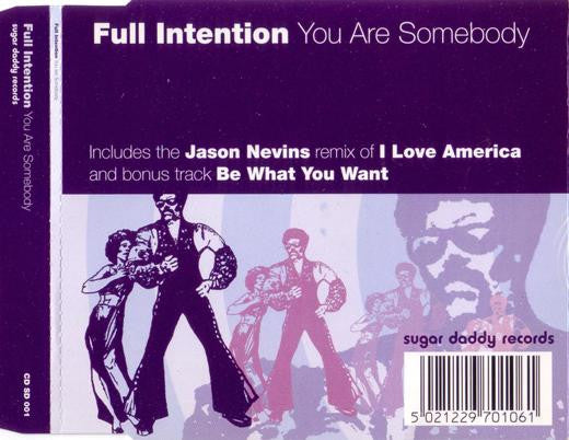 Full Intention - You Are Somebody (CD, Single)