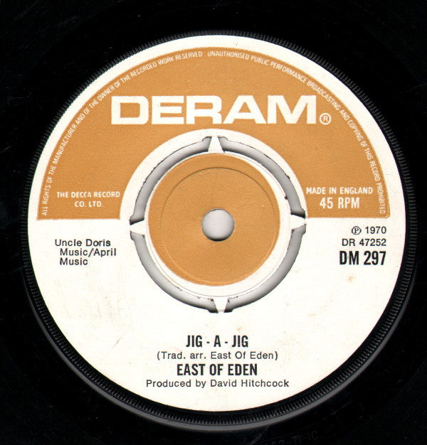 East Of Eden (2) - Jig-A-Jig (7", Single, Pap)