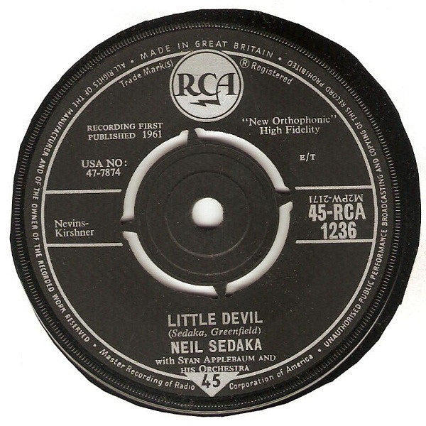Neil Sedaka - Little Devil (7", Single)